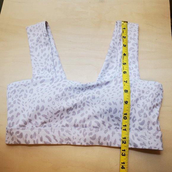 ALLFENIX Women’s Cheetah Dark Stone Sports Bra in Sand Color - (Size M) - Picture 10 of 12